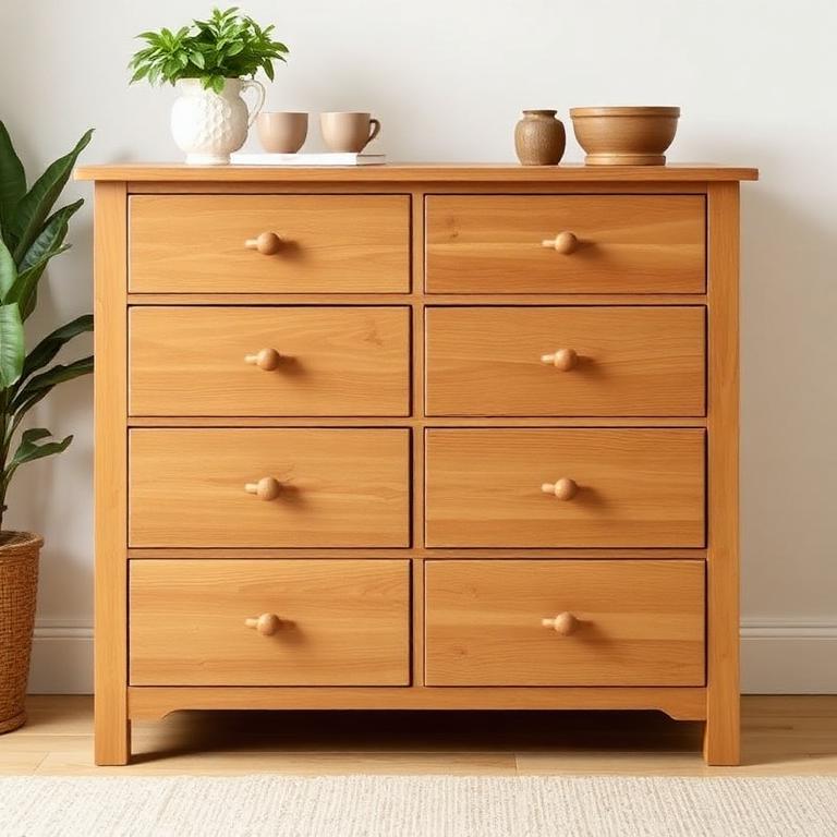 Oak 6-Drawer Chest