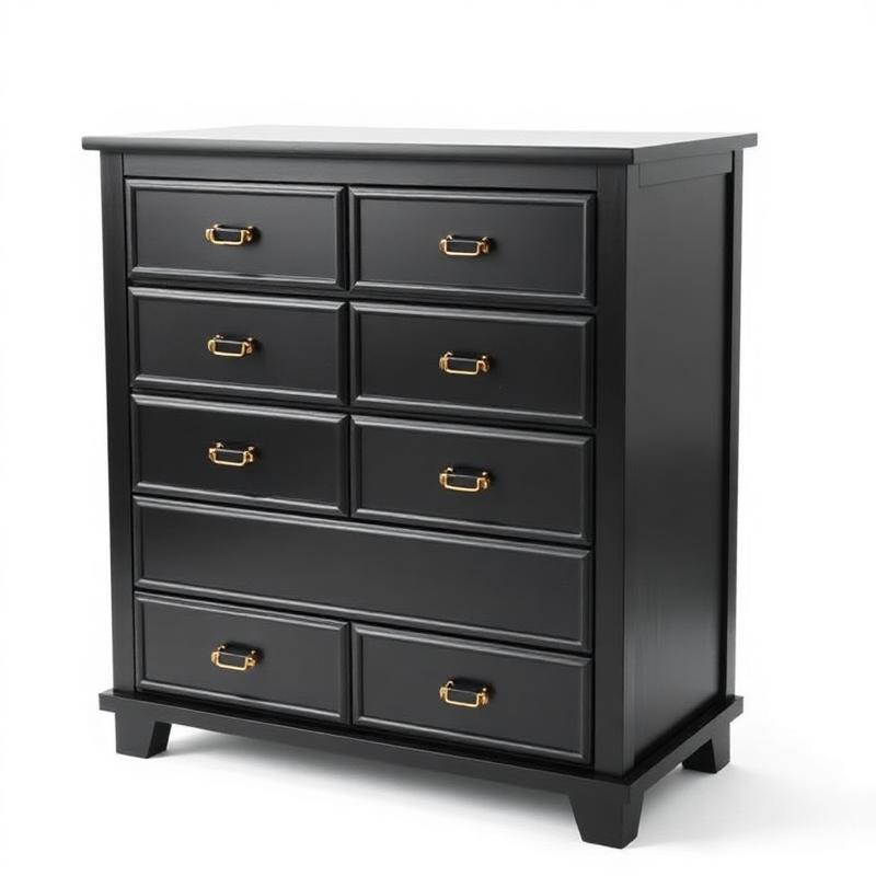 Noir 6-Drawer Tallboy (Black)