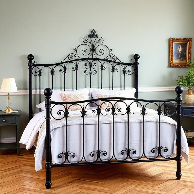 Black Wrought Iron Bed