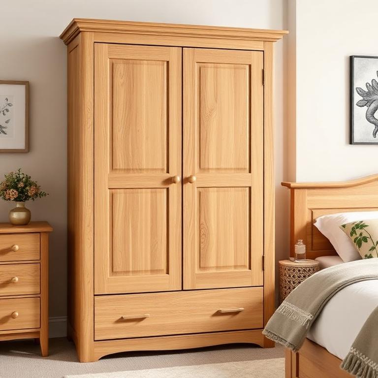 Oak 2-Door Wardrobe