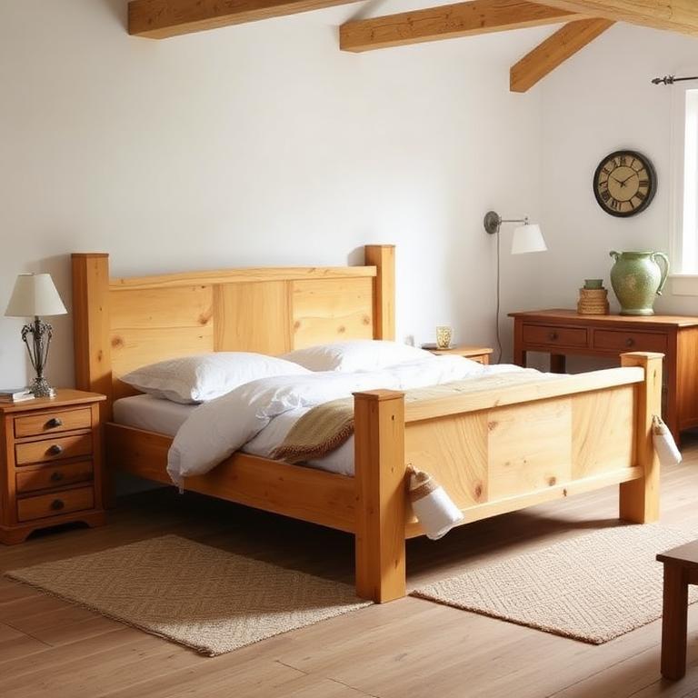 Rustic Pine Bed